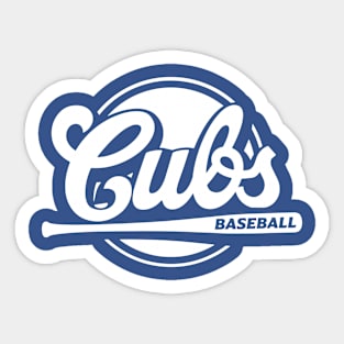 Cubs Up to Bat Sticker